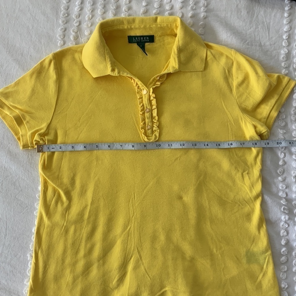 Lauren Ralph Lauren Ruffle Polo Shirt - Picture 9 of 10